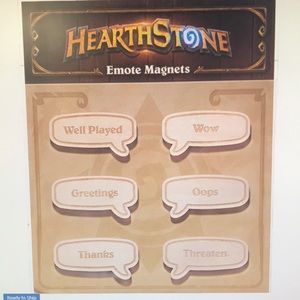 Hearthstone Emote Magnet 🧲 set New